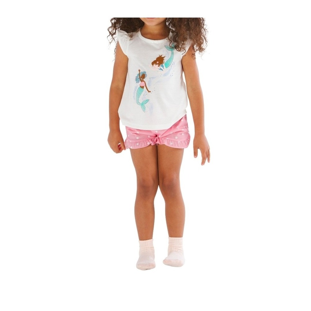 Carters Girls 4-Piece Mermaid Pajama Set Blue Pink White 5T 6U351210